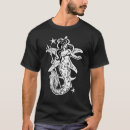 Search for mermaid tshirts Black and white