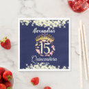 Search for quinceanera napkins Gold foil