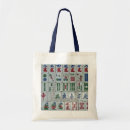 Search for mahjong tiles tote bags Chinese