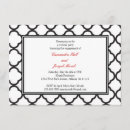 Search for black and white affair invitations Trendy