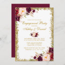 Search for marsala engagement party invitations Rustic