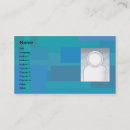Recherche de nuances bleues cartes visite Conception