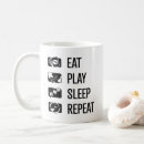 Search for eat sleep game mugs Repeat
