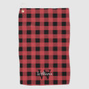 Search for plaid golf towels Black