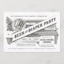Search for beer and diaper baby shower invitations Party