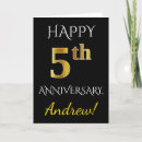 Search for 5th wedding anniversary cards Elegant