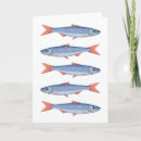 Recherche de sardines vœux cartes Moderne
