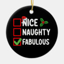 Search for santa naughty list ornaments Merry