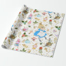 Search for alice in wonderland gift wrap White rabbit