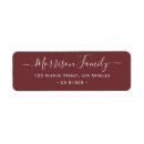 Search for family name return address labels Simple