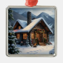 Search for log cabin ornaments Pine trees
