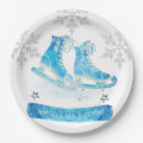 Search for ice skating paper plates Glitter
