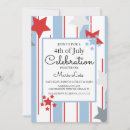 Search for patriotic event invitations Blue