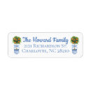 Search for topiary return address labels Chinoiserie