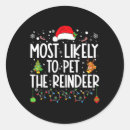 Search for funny reindeers stickers Merry christmas
