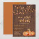 Search for twin pumpkin baby shower invitations Two little pumpkins
