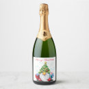 Search for funny christmas wine labels Gnome