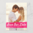 Search for hot pink save the dates Typography