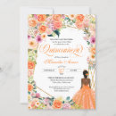 Recherche de orange quinceanera invitations Quinceañera