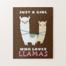 Search for llama puzzles Girl