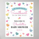 Search for hearts candy posters Girl baby shower
