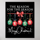Search for jesus is the reason posters Christmas tree