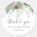 Search for evergreen stickers Baby shower