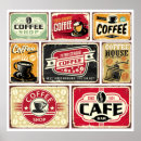 Recherche de vintage coffee posters Rétro