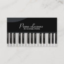 Recherche de leçons de piano cartes visite Professionnel