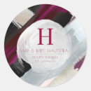 Search for blush monogram stickers Burgundy