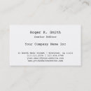 Recherche de magazines cartes visite Rédacteur