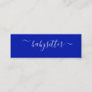 Recherche de adolescent cartes visite Babysitter