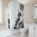 Search for palm tree shower curtains Black and white