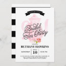 Recherche de tea bridal shower invitations Rose