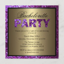 Search for bling bridal shower invitations Purple