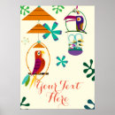 Search for tropical bird art Retro