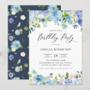 Search for blue hydrangea birthday invitations Watercolor