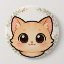 Search for cat face buttons Kawaii