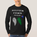 Recherche de fougère argentée tshirts Drapeau