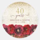 Search for 40th anniversary stickers Watercolor