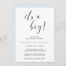 Search for its a boy invitations Minimalist