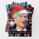 Search for ugly christmas wrapping paper Santa