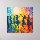 Search for dancing silhouette art Colourful