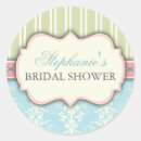 Search for damask bridal shower stickers Green