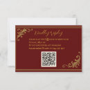 Search for deep red rsvp cards Gold