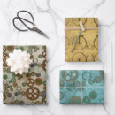 Search for steampunk wrapping paper Vintage