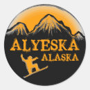 Search for winter resort stickers Snowboarder