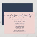 Search for navy blue engagement party invitations Blush