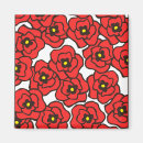 Recherche de fleurs de pavot magnets Motif