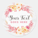 Search for vintage floral wreath stickers Watercolor